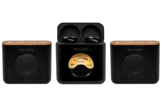 Комплект (наушники беспроводные LINX  и колонки LINX-BT-SPK  ) Meters LINX Stereo Speaker System,черные
