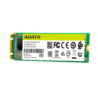 SSD накопитель ADATA 1Tb M.2 2280 SATA III,  R/w 550/510, IOPS 80/60K, MTBF 2M, 3D TLC, 420TBW