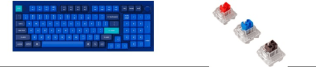 Keychron Клавиатура проводная, Q5-O1,RGB подсветка,красный свитч,100 кнопок, цвет синий