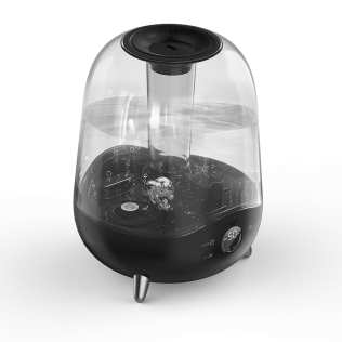 Увлажнитель воздуха deerma Humidifier DEM-F327W Black, ультразвуковой, 25W, S- 30mІ, Water tank volume - 5L