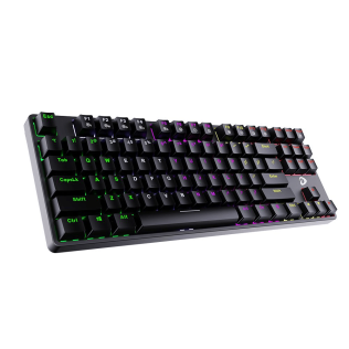 Клавиатура проводная Dareu EK87 Black (черный), подсветка Rainbow, D-свитчи Red (linear, dustproof), раскладка клавиатуры ENG/RUS