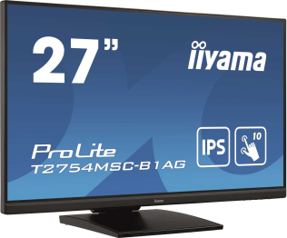 IIYAMA Монитор LCD 27'' [16:9] 1920х1080(FHD) IPS, nonGLARE, TOUCH, 300cd/m2, H178°/V178°, 1000:1, 80M:1, 16.7M, 4ms, VGA, DVI, HDMI, USB-Hub, Height adj, Tilt, Speakers, Webcam, 3Y, Black