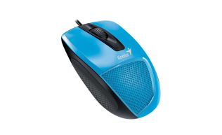 Genius Мышь DX-150X, USB, G5, голубая/чёрная (blue, optical 1000dpi, подходит под правую руку)