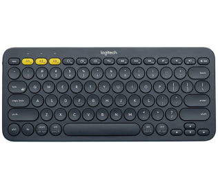 Клавиатура беспроводная Logitech K380 (DARK GREY, Multi-Device, Bluetooth Classic (3.0), 2 батарейки типа ААА) (M/N: Y-R0056)