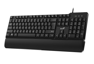 Клавиатура проводная Genius KB-100XP, черная (Black), USB, RU