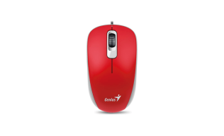 Genius Мышь DX-110, USB, G5, красная (red, optical 1000dpi, подходит под обе руки) new package