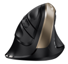 Genius Мышь беспроводная Ergo 8250S черная (Champagne +Black), вертикальная эргономичная бесшумная мышь с подставкой для большого пальца