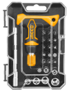 Аккумуляторная дрель-шуруповерт Ingco CDLI20028 c Отверткой Т-образной с битами 24шт HKSDB0188,Набор (Промо)