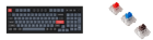Клавиатура проводная, Q5-M3,RGB подсветка,коричневый свитч,100 кнопок, цвет черный