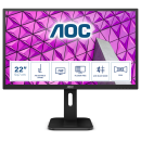 AOC Монитор LCD 21.5'' [16:9] 1920х1080(FHD) MVA, nonGLARE, 60 Hz, 250 cd/m2, H178°/V178°, 3000:1, 50М:1, 16.7M, 8ms, VGA, DVI, HDMI, DP, USB-Hub, Height adj, Pivot, Tilt, Swivel, Speakers, 3Y, Black