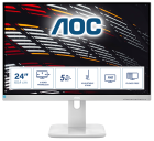 AOC Монитор LCD 23.8'' [16:9] 1920х1080(FHD) IPS, nonGLARE, 60 Hz, 250 cd/m2, H178°/V178°, 1000:1, 50М:1, 16.7M, 5ms, VGA, DVI, HDMI, DP, USB-Hub, Height adj, Pivot, Tilt, Swivel, Speakers, 3Y, Grey