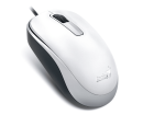 Мышь DX-125, USB, белая (white, optical 1000dpi, подходит под обе руки)