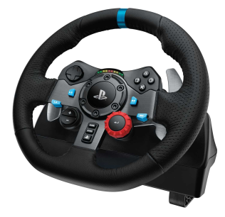 Контроллер для игровых симуляторов Logitech G29 Driving Force (руль и педали для PlayStation4, PlayStation3 и ПК) (M/N: W-U0002 / W-U0003)