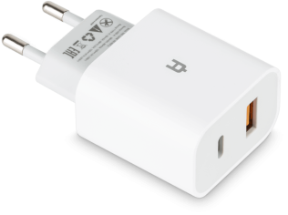 Сетевое зарядное устройство Alteracs USB Type C AC18F White