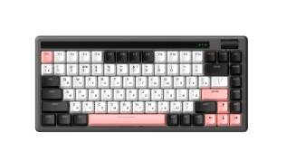 Клавиатура механическая беспроводная Dareu A84 Pro White-Black (белый, черный), 84 клавиши, switch BlueSky V3 (linear), подсветка RGB, подключение проводное+Bluetooth+2.4GHz, аккумулятор 2000mAh