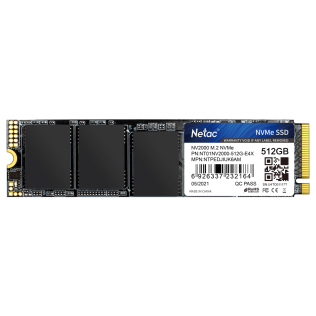Твердотельный накопитель Netac NV2000 PCIe 3 x4 M.2 2280 NVMe 3D NAND SSD 512GB, R/W up to 2500/1950MB/s 5Y