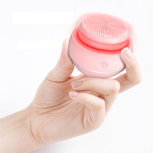 Массажер для ультразвуковой чистки лица FITTOP L-Sonic, розовый