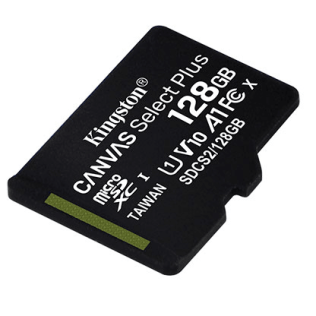 Карта памяти Kingston 128GB microSDXC Canvas Select Plus 100R A1 C10 Single Pack w/o Adapter