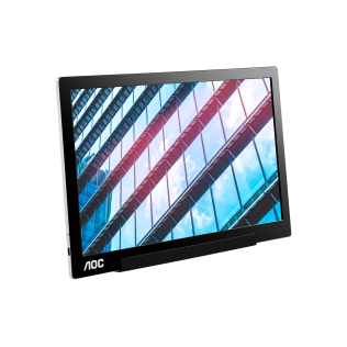AOC Монитор LCD 15.6'' [16:9] 1920х1080(FHD) IPS, nonGLARE, 60 Hz, 220cd/m2, H160°/V160°, 700:1, 100M:1, 262K, 5ms, USB-C, Pivot, Tilt, 3Y, Black,Silver