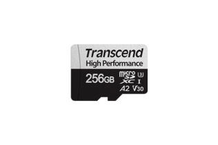 Карта памяти Transcend 256GB UHS-I U3 A2 microSD microSD w/ adapter R/W 100/85 MB/s