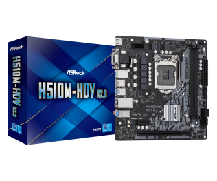 Asrock H510M-HDV R2.0, LGA1200, Intel H510, mATX, BOX