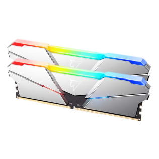 Модуль памяти Netac Shadow RGB DDR5-4800 32GB (16GB x 2) C40 Silver U-DIMM 288-Pin DDR5 / PC PC5-38400 1.1V RGB Радиатор