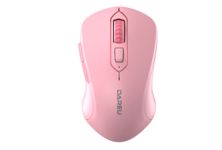 Мышь беспроводная Dareu LM115G Pink (розовый), DPI 800/1200/1600, ресивер 2.4GHz, размер 107x59x38мм