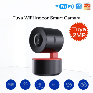 Камера MOES Smart camera WCM-P04 Wi-Fi with voice control, 2 МП, 345 град., до 128 Гб, 5В