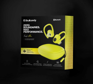 Skullcandy НаушникиTWS спортивные беспроводные вкладыши PUSH ULTRA TRUE WIRELESS IN-EAR, желтые