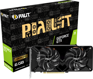 PALIT GTX1660SUPER Gaming Pro 6G GDDR6 192bit DVI HDMI DP NE6166S018J9-1160A