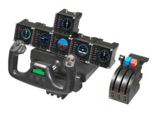 Контроллер для игровых авиасимуляторов Logitech G Flight Instrument Panel (приборная панель с ЖК-дисплеем для авиасимуляторов)