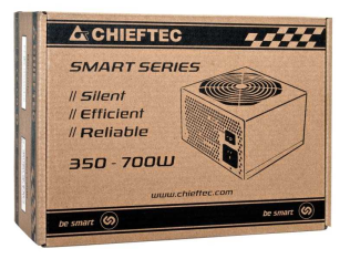 Chieftec Блок питания 550W Smart ATX-12V V.2.3 12cm fan, Active PFC, Efficiency 80% with power cord