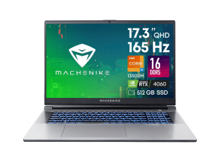 Machenike L17 Star 2K 17.3'' WQHD(2560x1440)/Intel Core i5-13500H/16GB/512GB SSD/GF RTX4060 8GB/WiFi/BT/1.0MP/4cell/2,8 kg/noOS/1Y/GREY/BLACK