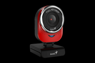 Веб-камера Genius QCam 6000 красная (Red) new package, 1080p Full HD, Mic, 360°, универсальное мониторное крепление, гнездо для штатива