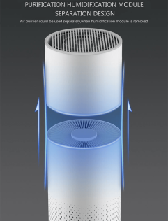 Очиститель и увлажнитель воздуха Hysure Kilo Pro 2 in 1, с Wi-Fi