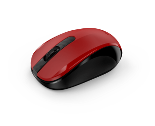 Genius Мышь беспроводная NX-8008S красный/черный,тихая