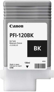 Картридж Canon PFI-120BK (black), 130 мл для TM-200/205/300/305