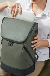 Рюкзак NINETYGO FULL OPEN Business Travel Backpack зеленый