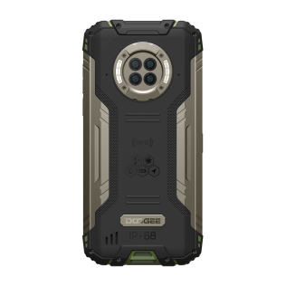 Doogee S96 Pro Army Green, 6.22'' 720 x 1520 пикселей, 2.0GHz, 8 Core, 8GB RAM, 128GB, up to 256GB flash, 48 МП+20 МП+8 МП+2МП/16Mpix, 2 Sim, 2G, 3G, LTE, BT v5.0, Wi-Fi, NFC, GPS, Type-C, 6350 мА·ч, Android 10, 310г, 167 ммx81.4 ммx15,5 мм