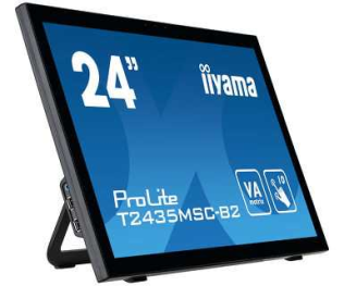 IIYAMA Монитор LCD 23.6'' [16:9] 1920х1080(FHD) VA, GLARE, TOUCH, 60 Гц, 250cd/m2, H178°/V178°, 3000:1, 12М:1, 16.7M, 6ms, DVI, HDMI, DP, USB-Hub, Tilt, Speakers, Webcam, 3Y, Black