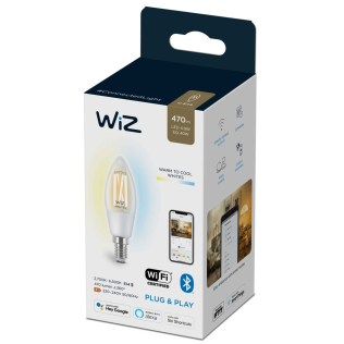 Лампа WiZ Wi-Fi BLE 40W C35 E14927-65CL1PF/6
