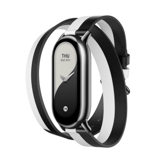 Ремешок Xiaomi Smart Band 8 Double Wrap Strap - Black and white M2253AS1 (BHR7311GL)