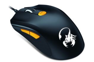 Genius Мышь игровая Scorpion M8-610 Black+Orange, USB, 800-8200dpi, 6 кнопок, память на 4 игровых профиля, с грузиками