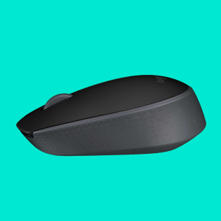 Мышь беспроводная Logitech B170 Black (черная, оптическая, 1000dpi, 2.4 GHz/USB-ресивер) (M/N: M-R0060 / C-U0010)