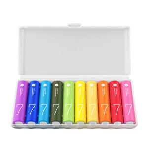 Батарейки щелочные Xiaomi AAA Rainbow Batteries (10 Count) LR03 (BHR5394GL)