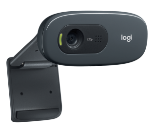 Веб-камера Logitech C270 (HD 720p/30fps, фокус постоянный, угол обзора 60°, кабель 1.5м) (арт. 960-000999, M/N: V-U0018)