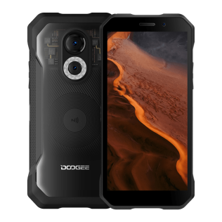 Doogee S61 Pro Transparent, 6'' 720x1440, 4x2.3ГГц + 4x1.8ГГц, 8 Core, 8GB RAM, 128GB, up to 512GB flash, 48 МП + 20 МП/16Mpix, 2 Sim, 2G, 3G, LTE, BT v5.0, Wi-Fi, NFC, GPS, Type-C, 5180mAh, Android 12, 266 г, 167,4 ммx81.4 ммx14,6 мм