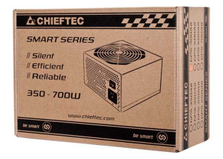 Chieftec Блок питания 500W Smart ATX-12V V.2.3 12cm fan, Active PFC, Efficiency 80% with power cord