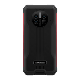 Doogee V10 5G Flame Red, 6.39'' 720 x 1560 пикселей, 2x2,2 ГГц+ 6x2,0 ГГц, 8 Core, 8GB RAM, 128GB, 48 МП+8 МП+2 МП/16Mpix, 2 Sim, 2G, 3G, LTE, 5.2, Wi-Fi, NFC, GPS, Type-C, 8 500 мА·ч, Android 11, 340 г, 169,9 ммx81,2 мм