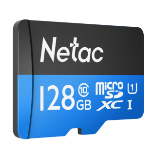 Карта памяти NeTac P500 Standard MicroSDXC 128GB U1/C10 up to 80MB/s, retail pack card only